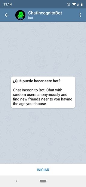 Bot Incognito do Telegram