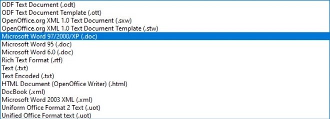 The DOCX format isn’t compatible with OpenOffice