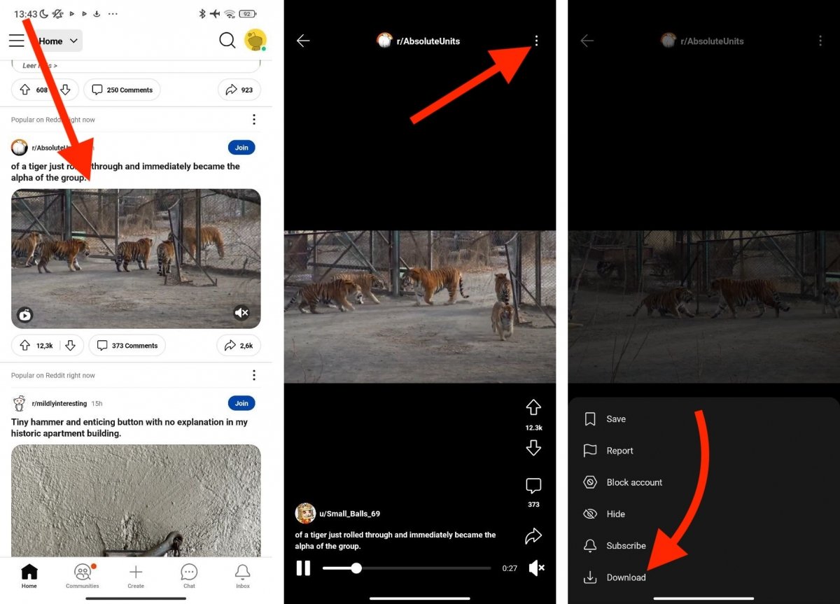 L'app di Reddit permette di scaricare video in modo ufficiale