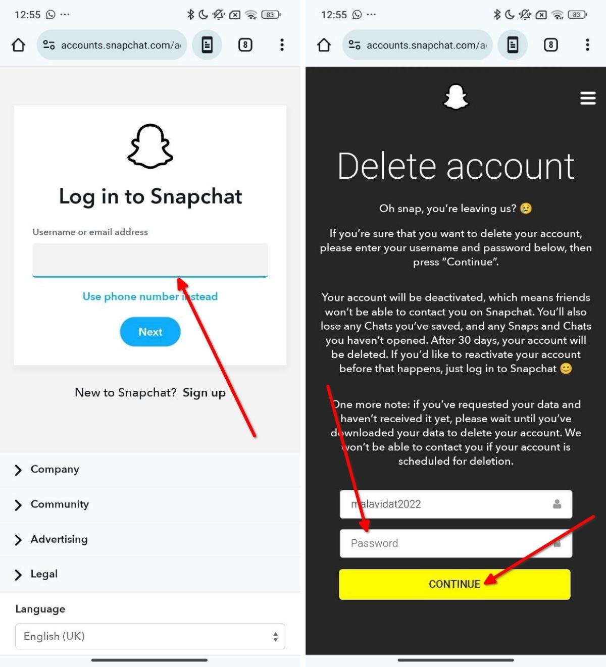 The simple steps you should take to disable your Snapchat account