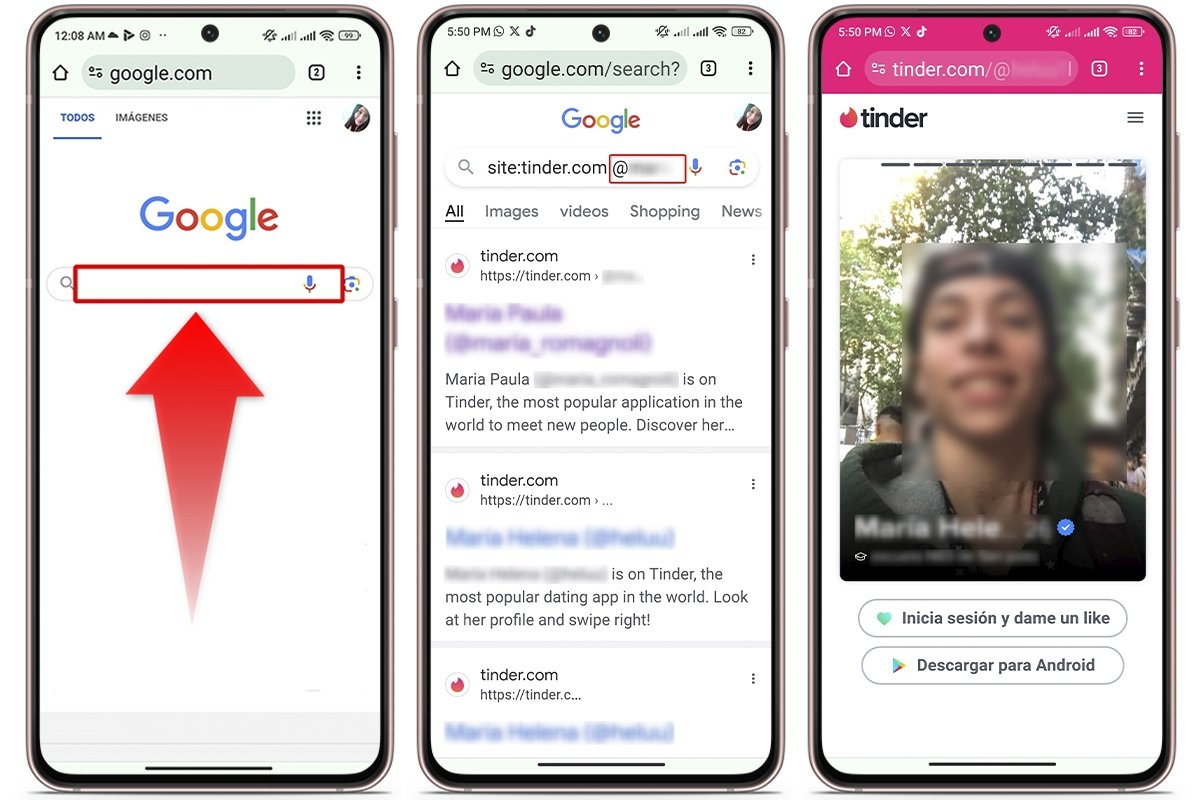 Comment accéder aux profils Tinder à l'aide de Google