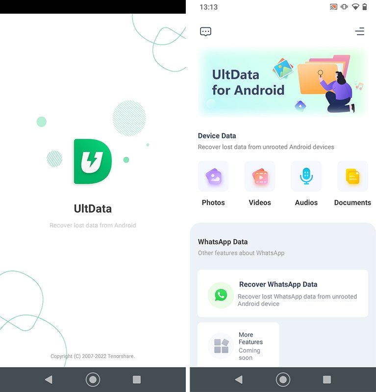 UltData pour les outils de la version mobile Android