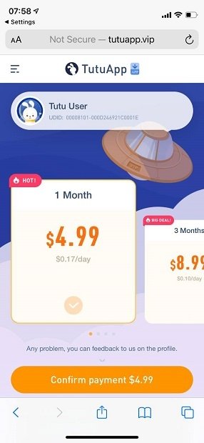TutuApp subscription