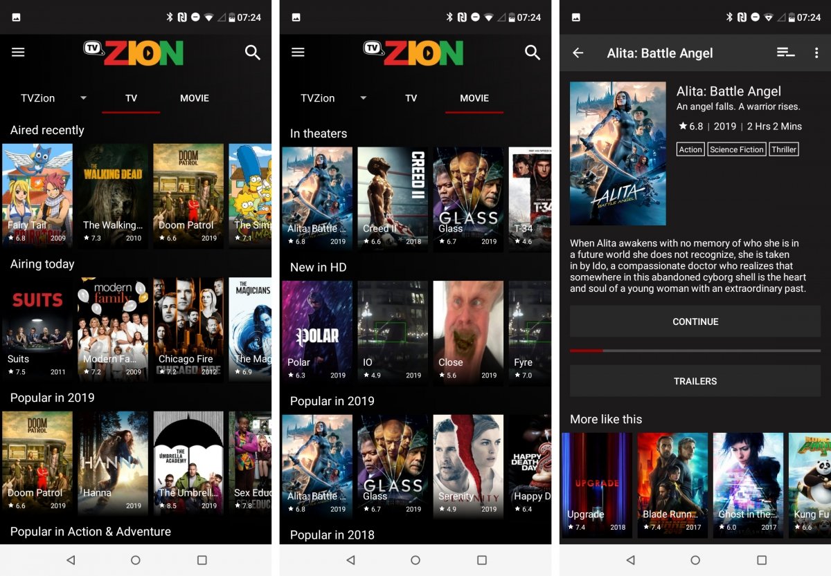 TVZion es otra alternativa con series y películas