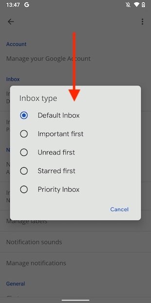 Types of Inbox