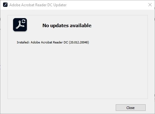 getting prompted to update adobe acrobat reader