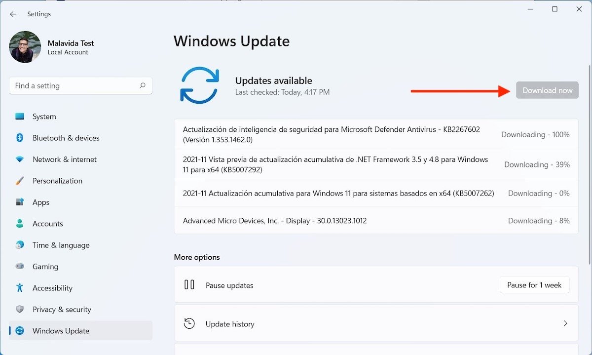 Update Windows 11