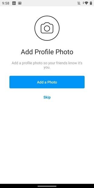 Upload a profile pic