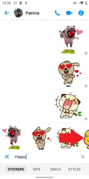 facebook messenger stickers meaning