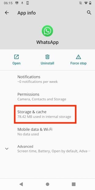 View storage options