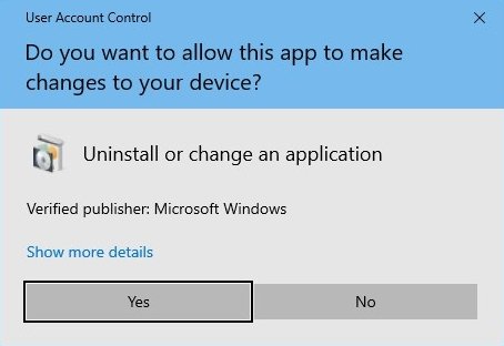 VLCがWindowsに変更を加えるための許諾