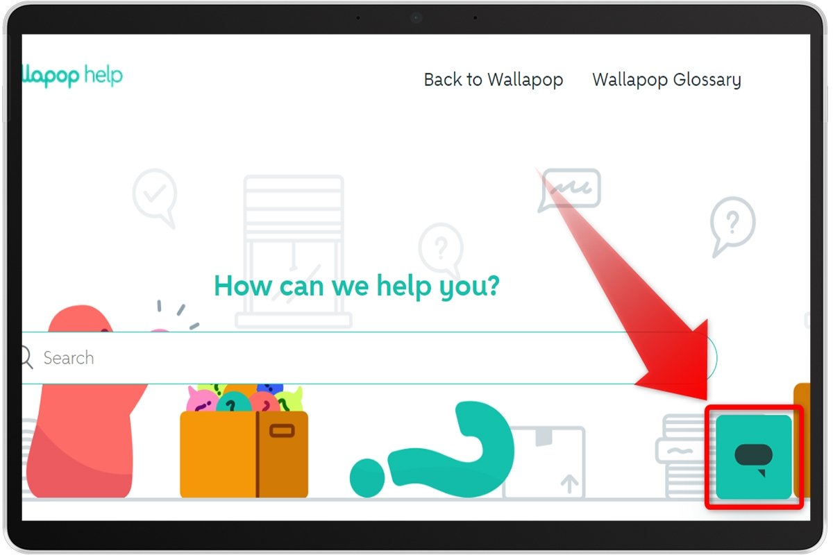 Formas de ajuda do Wallapop para entrar em contato com a plataforma online