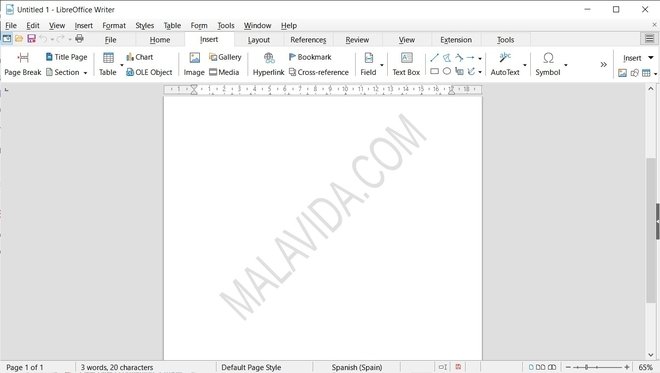 Watermark in LibreOffice