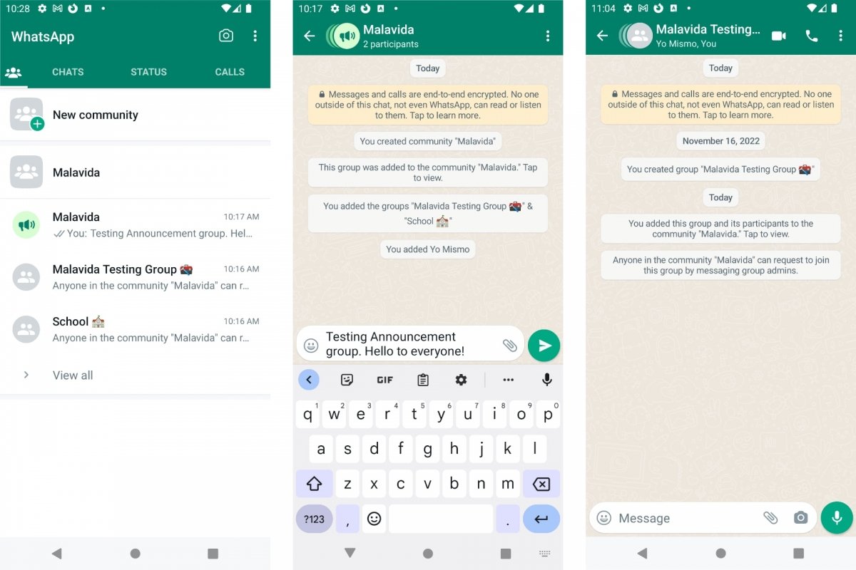 WhatsApp Communities and Groups