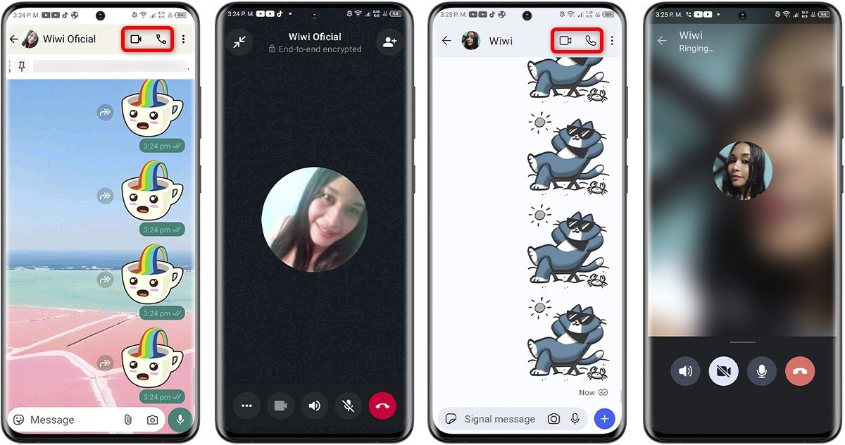 WhatsApp vs Signal - Appels audio et vidéo