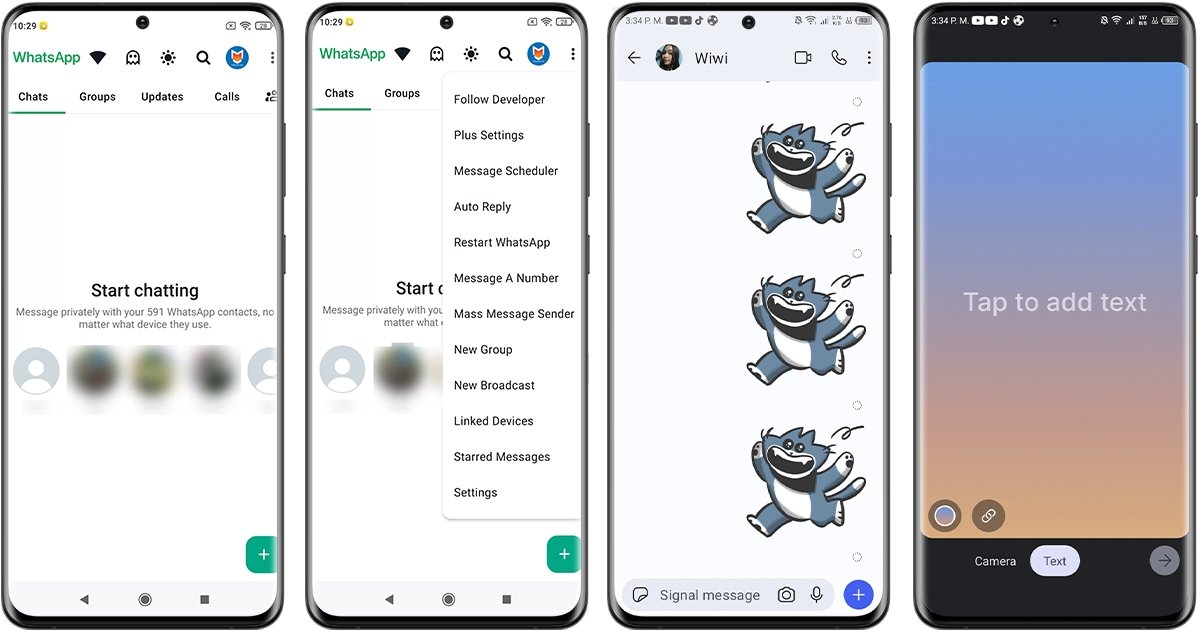 WhatsApp vs Signal - Clients non officiels ou MODs
