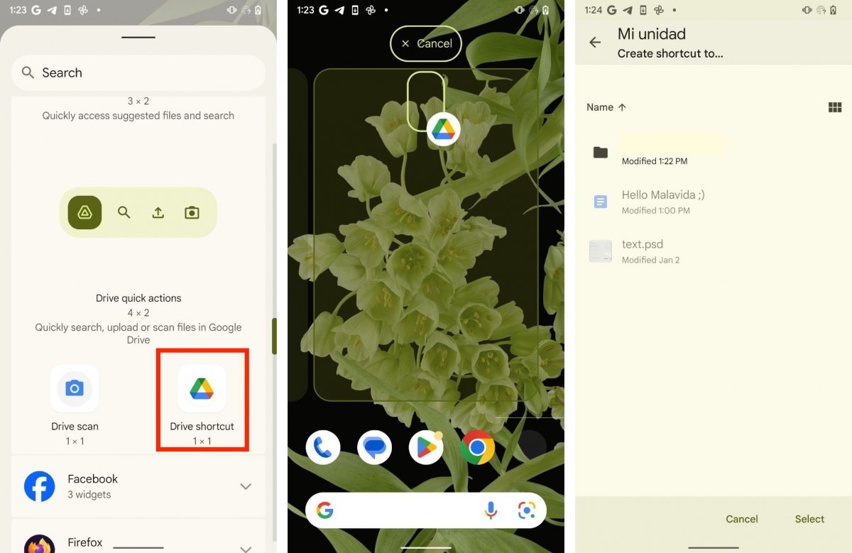 Как создать ярлыки для Google Диска на Android