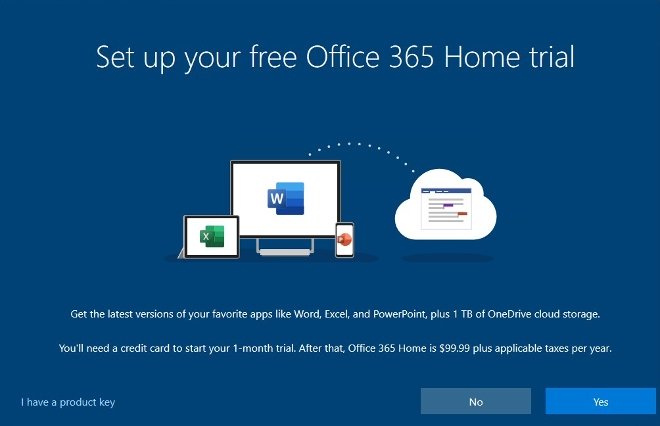 how to remove office 365 trial from windows 10