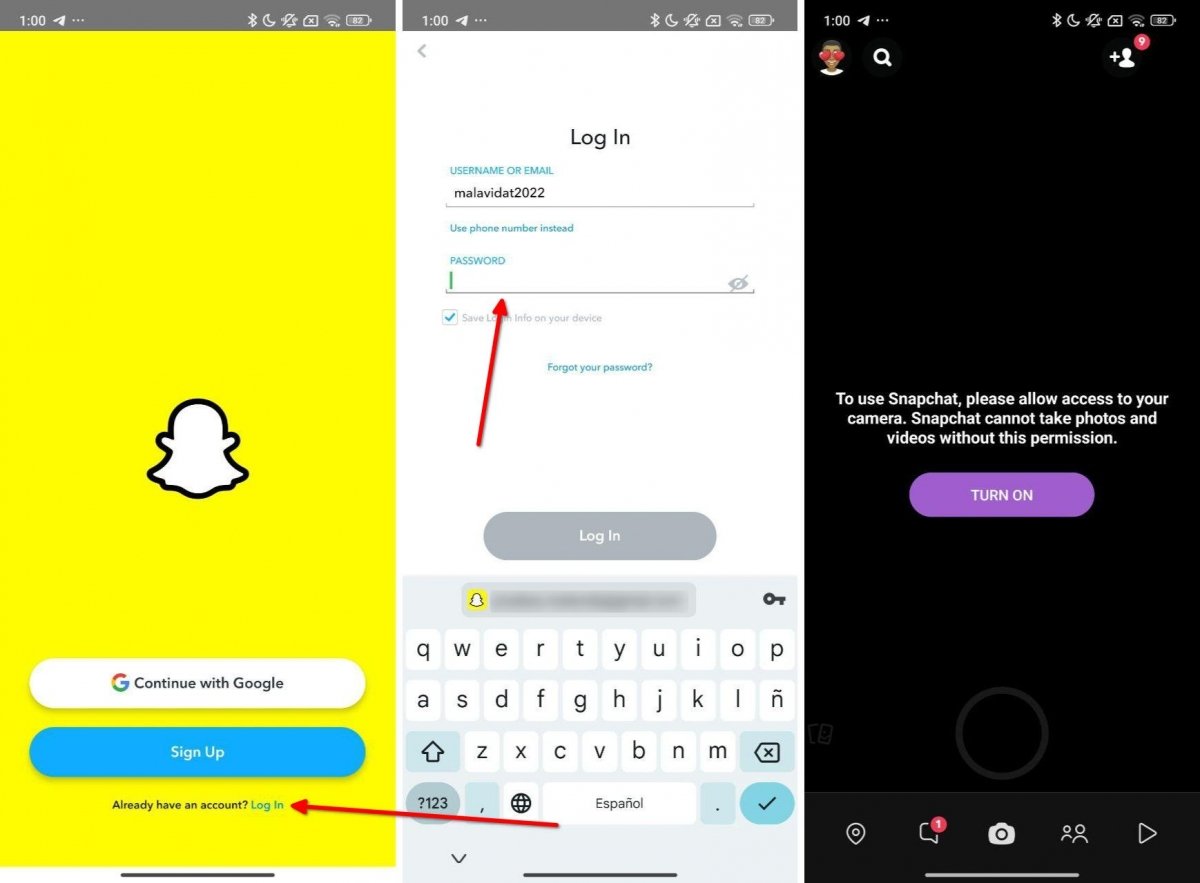 You only have to log into Snapchat to reactivate your account