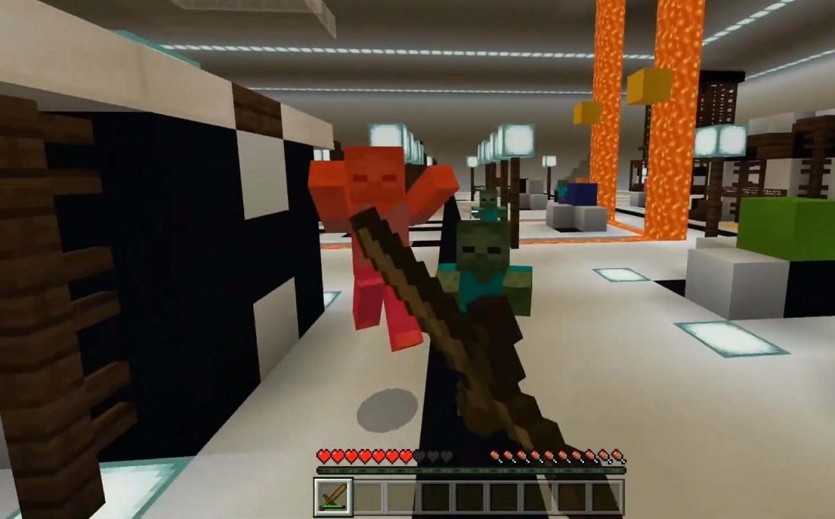 Zombies Minecraft map with its terrifying atmosphere