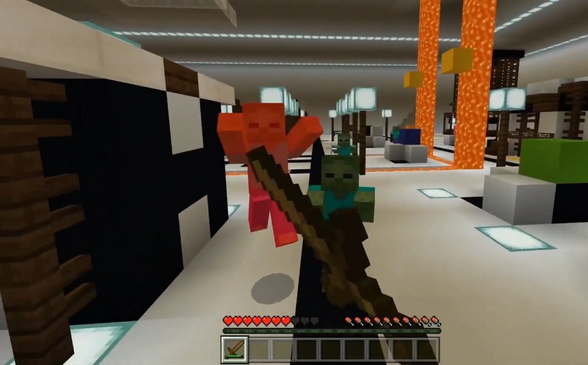 Mapa Minecraft Zombies con ambientación de terror