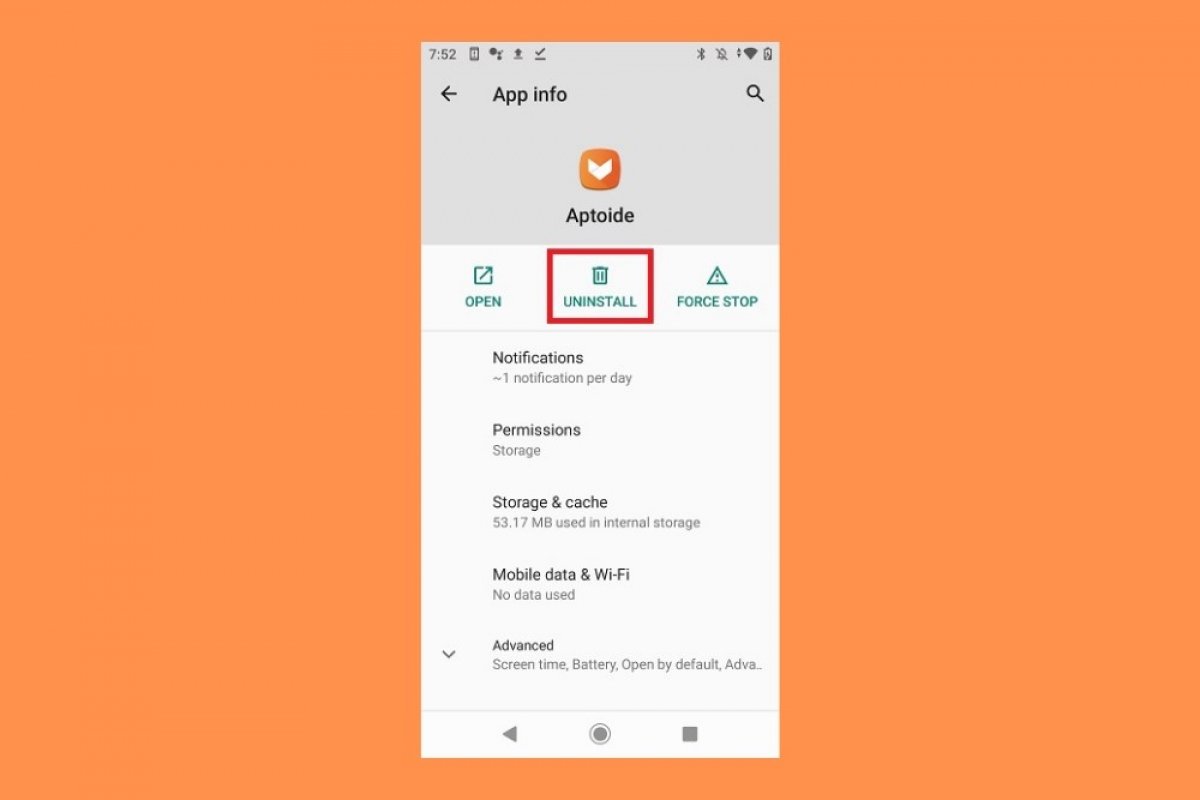 C mo desinstalar Aptoide 