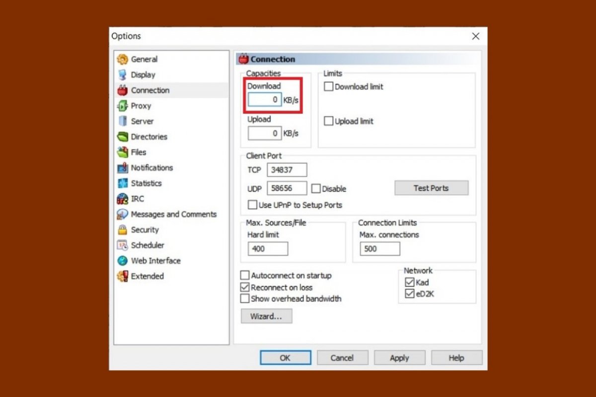 How to configure eMule to download faster
