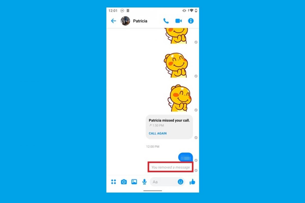 How to delete messages sent through Facebook Messenger