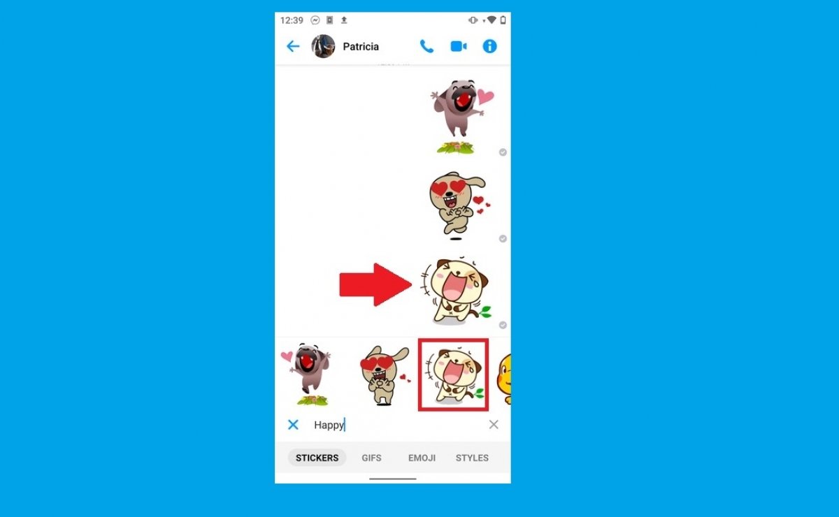 Cómo poner Stickers en Facebook Messenger