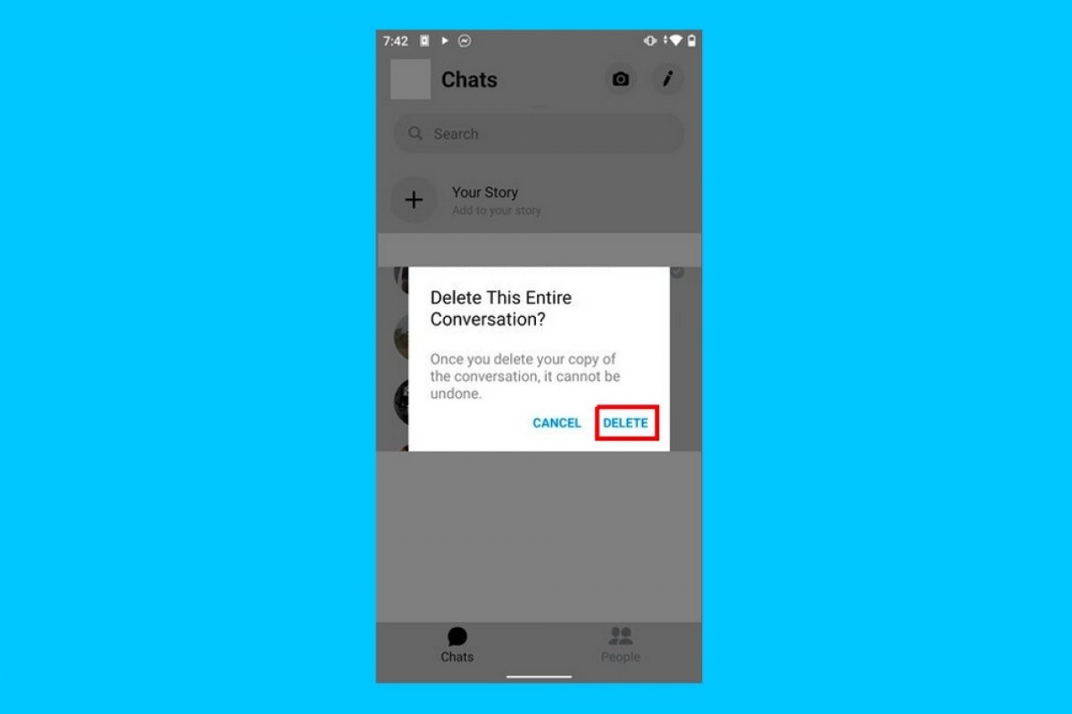 Cómo borrar conversaciones de Facebook Messenger