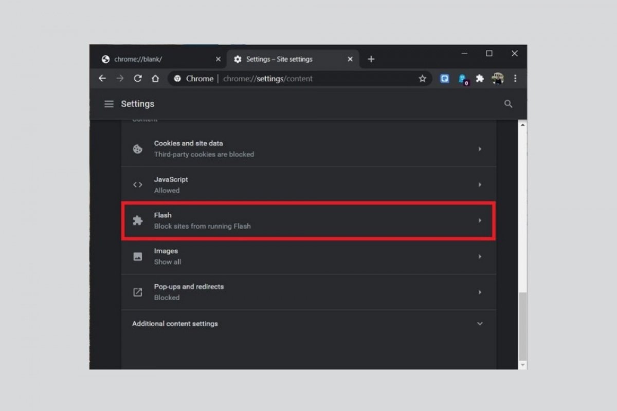 how to enable adobe flash player on a google chrome extension