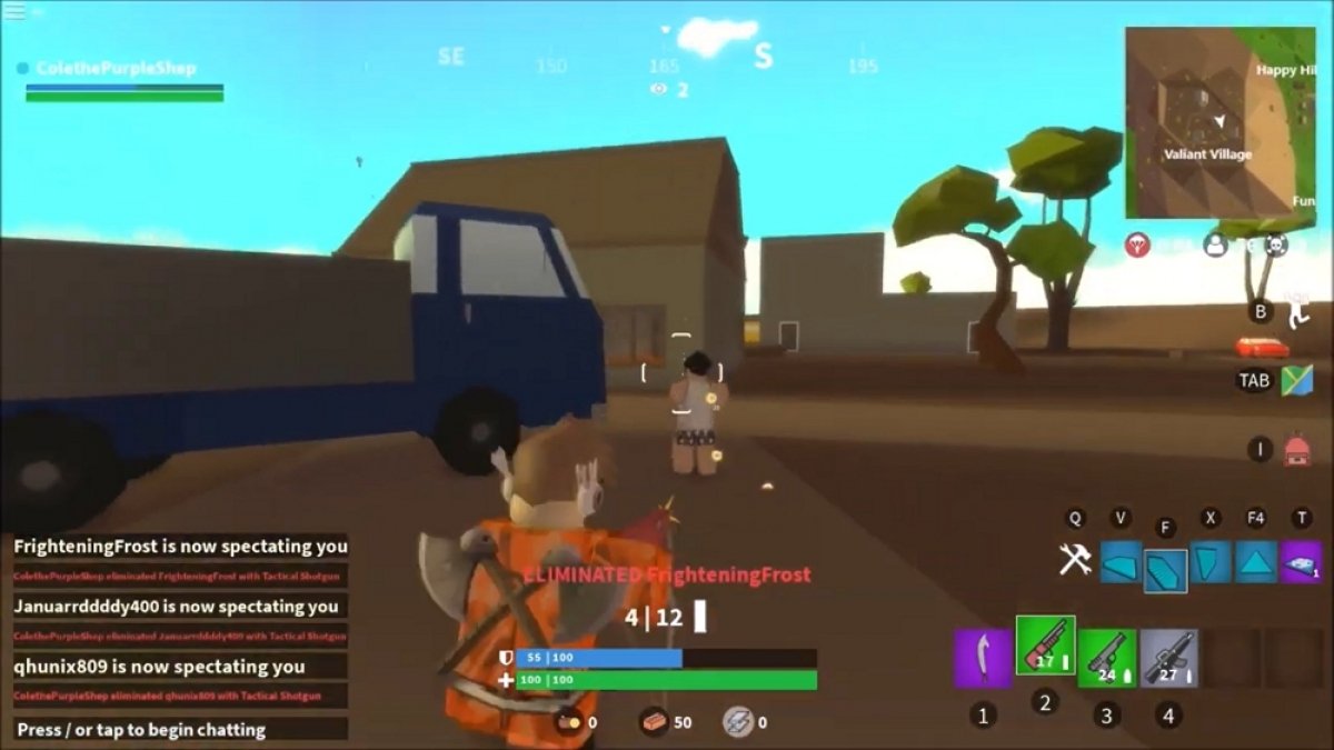 Fortnite Battle Royale est-ce dans Roblox?