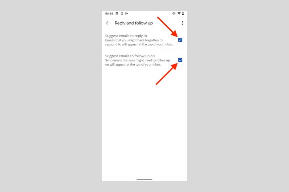 How to enable and disable reminders in Gmail for Android