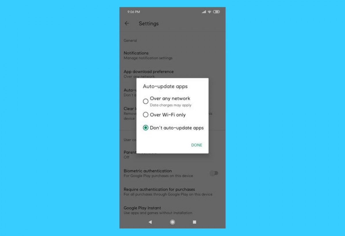 How to prevent Android apps from updating automatically