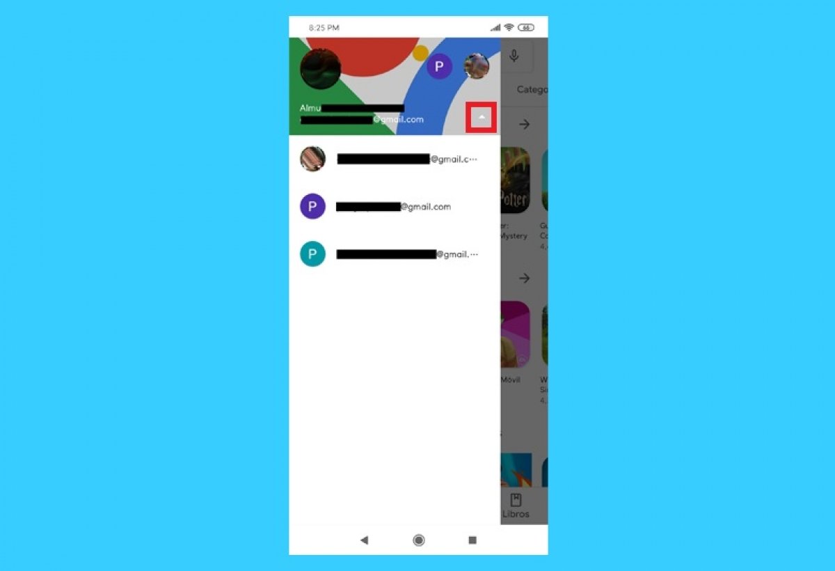 How to change your account in Google Play