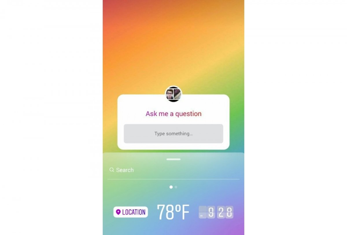 How to change the background in Instagram Stories when answering questions