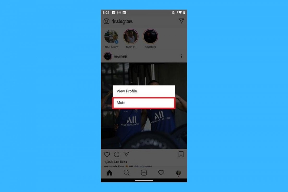 Comment mettre en sourdine les stories d'un contact sur Instagram