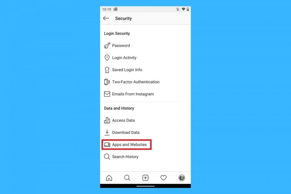 Cómo ver las apps con acceso a Instagram
