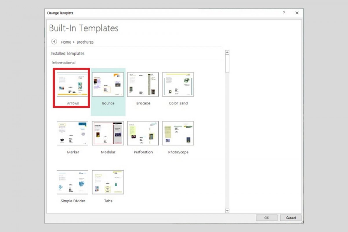 microsoft publisher template