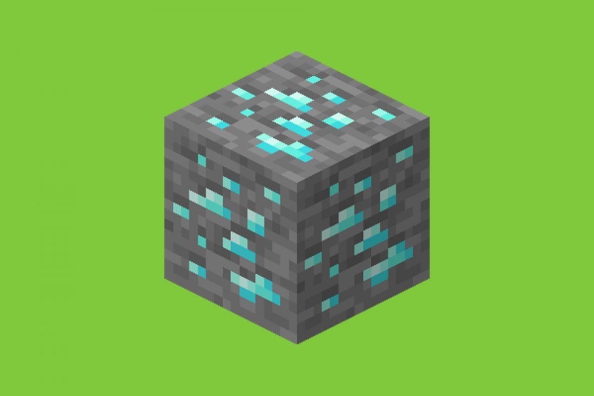 come disegnare un minerale di diamante di Minecraft