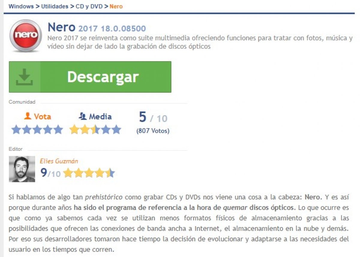 Cómo descargar Nero gratis