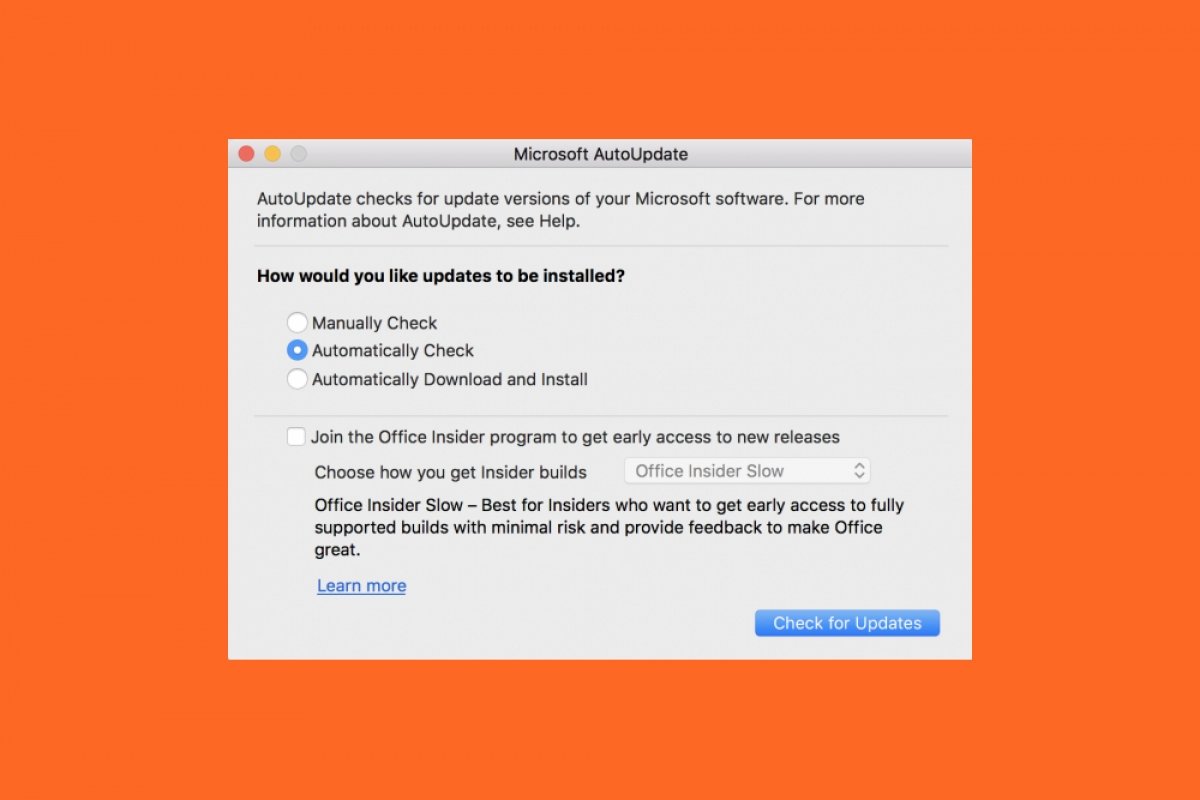 Cómo actualizar Office para Mac