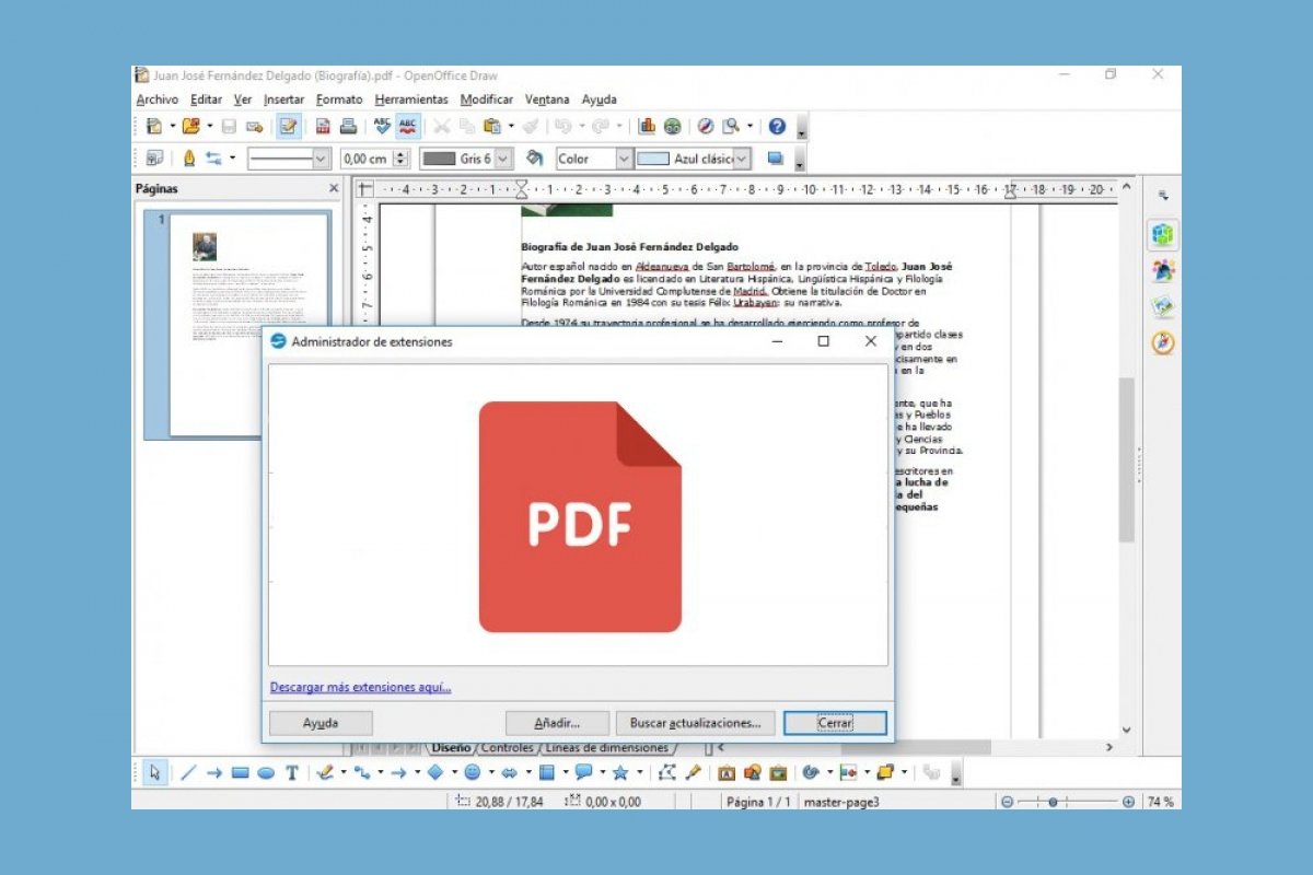 Cómo abrir y editar ficheros PDF con OpenOffice