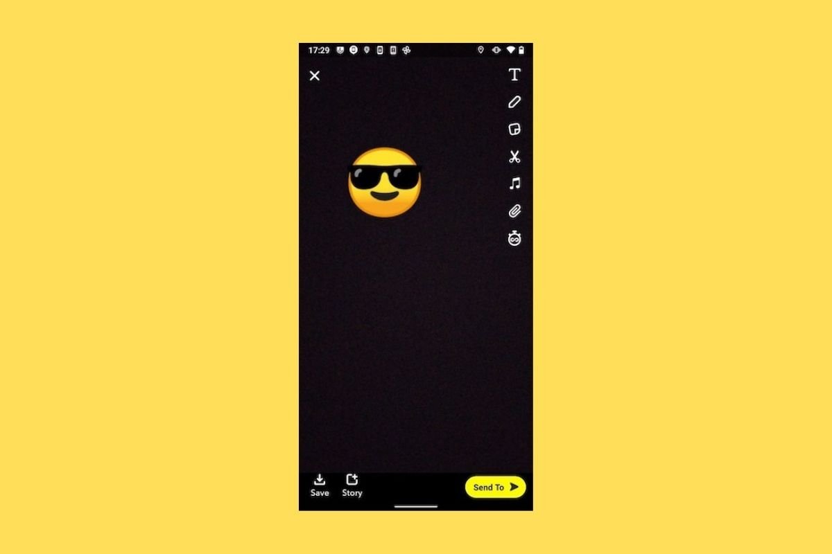 Cómo poner emojis y caritas en Snapchat
