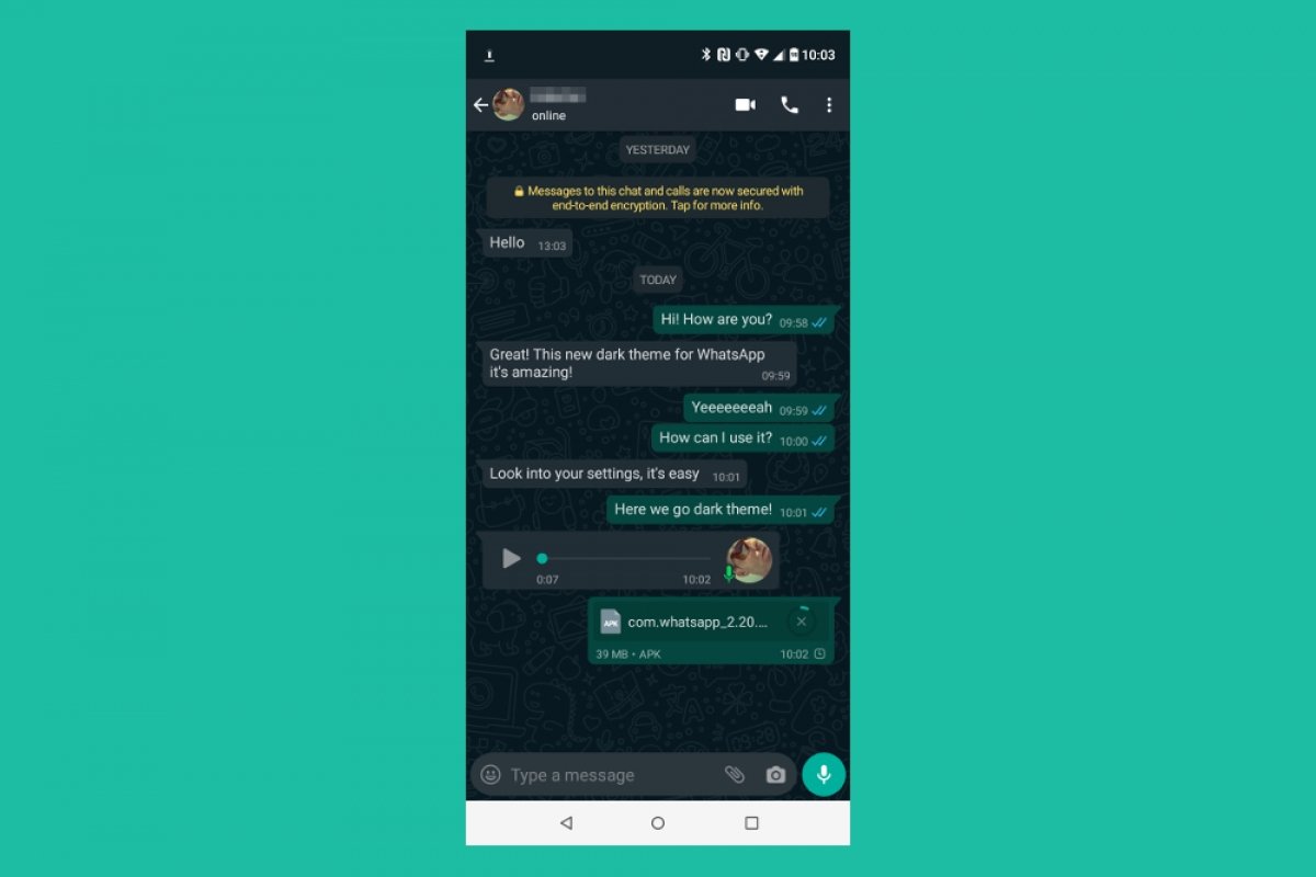 How to enable the dark mode on WhatsApp