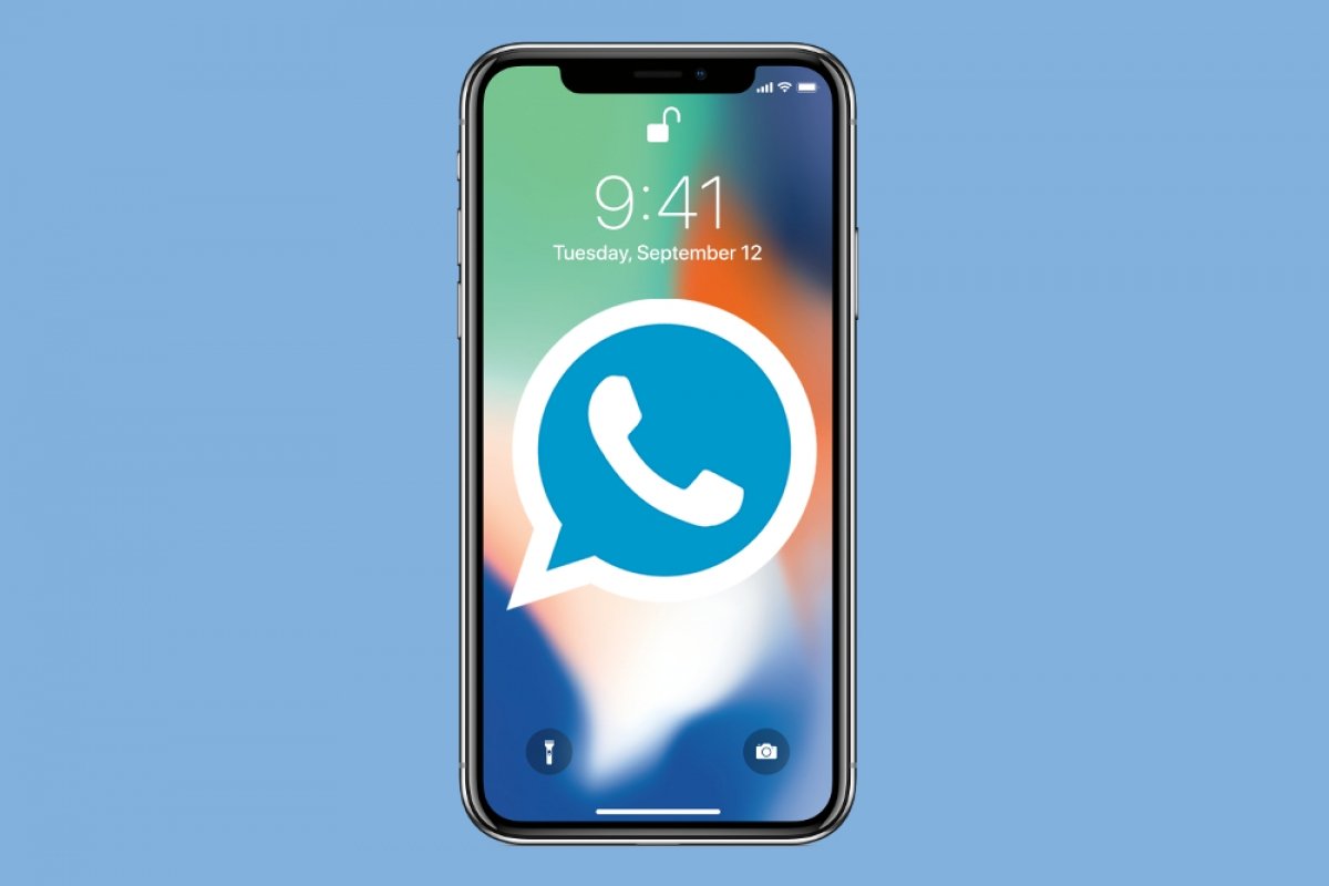 blue whatsapp for iphone