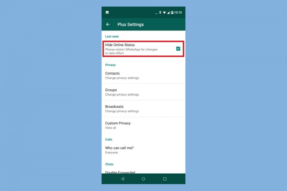 Cómo utilizar Whatsapp sin que cambie nuestra última hora de conexión