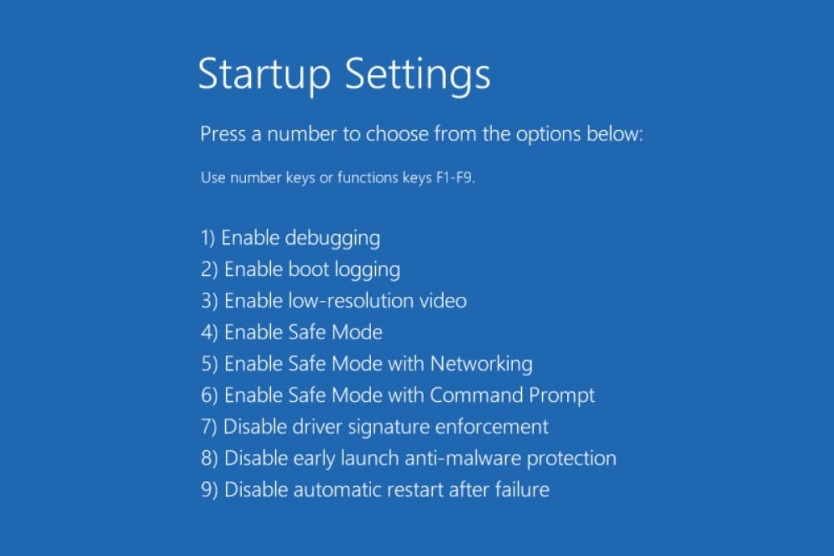 How to start Windows 10 in safe mode