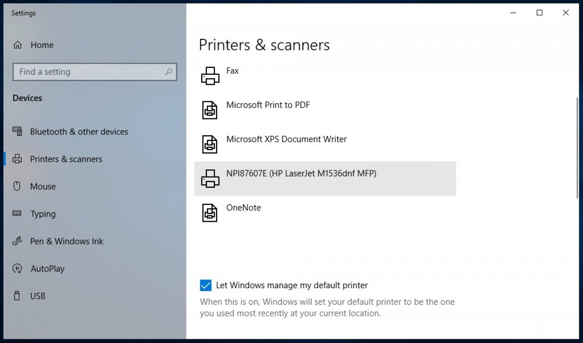 How to print on Windows 10