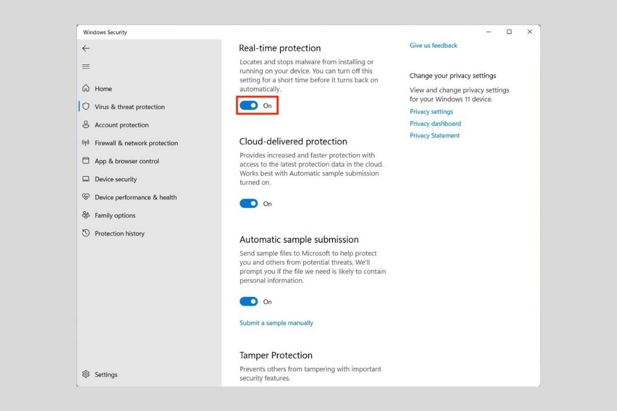 How to disable Windows Defender in Windows 11